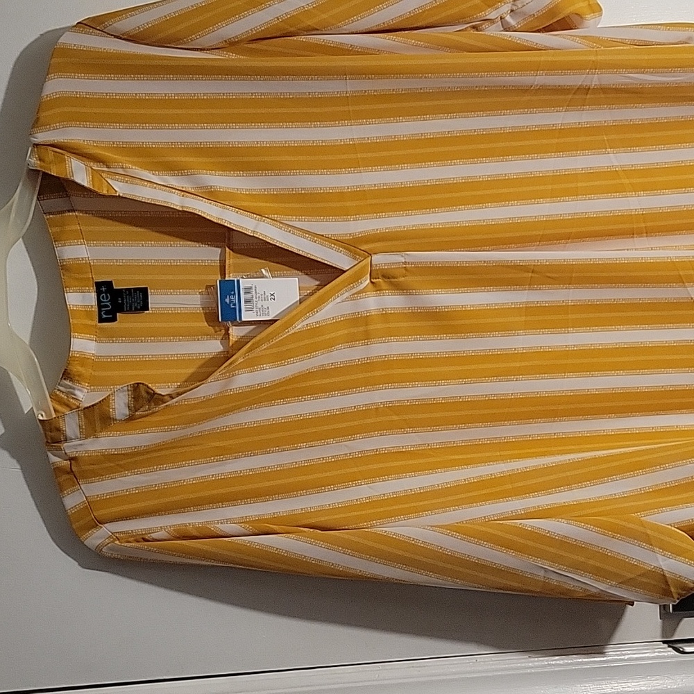 Womens blouse yellow-striped